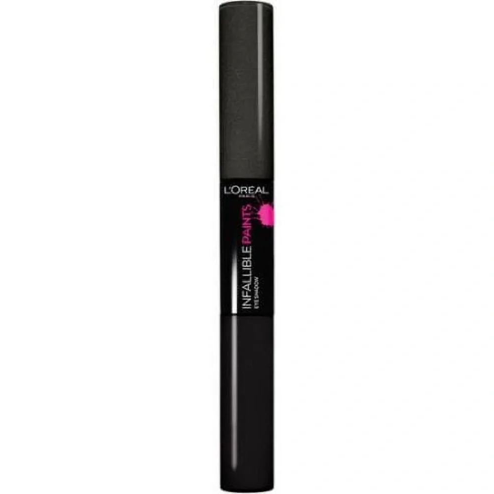 L'Oreal Infallible Paints Eyeshadow Duo 2 in One Mistress Noir Matte Black New